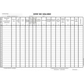 Stat salarii, A4, tipar fata, 100 file/carnet