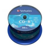 CD-R, 700MB, 52X, 50 buc/bulk, VERBATIM Extra Protection
