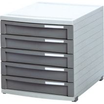 Suport plastic modular cu 5 sertare pentru documente, HAN Contur