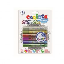Lipici Glitter 6 culori/blister, CARIOCA Classic