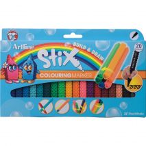 Marker pentru colorat ARTLINE Stix, varf rotund 1.2mm, lavabil, 20 buc/cutie