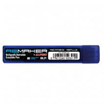 Rezerve pix erasable ReMaker Soft 0.7mm, 3 buc/set - albastre