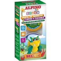 Kit 4 culori plastilina magica, ALPINO Dragon