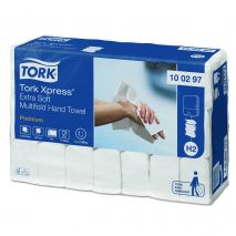 Servetele Z - TORK Xpress Premium Extra Soft, 2 straturi, 34x21.2cm, 100 buc/set, 21 set/bax - albe