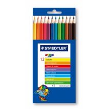 Creioane colorate, 1/1, 12 culori/set, STAEDTLER Noris Club