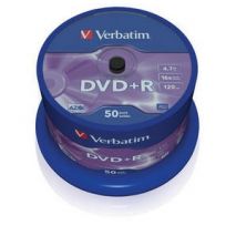 DVD+R , 4.7GB, 16X, 50 buc/bulk, VERBATIM Matt Silver