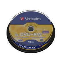 DVD+RW , 4.7GB, 4X, 10 buc/bulk, VERBATIM Matt Silver