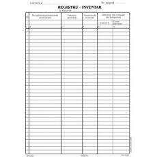 Registru inventar, A4, tipar fata, 100 file/carnet