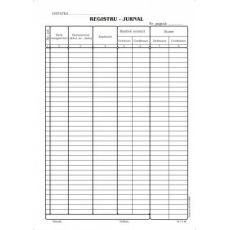 Registru jurnal, A4, tipar fata, 100 file/carnet