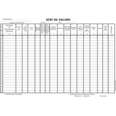 Stat salarii, A4, tipar fata, 100 file/carnet