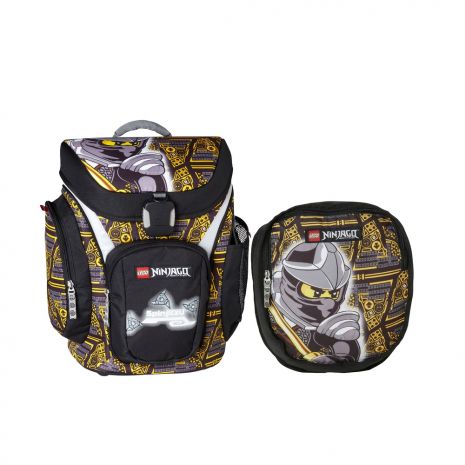 Ghiozdan scoala Explorer + sac sport, LEGO Core Line - design negru NinjaGo Cole