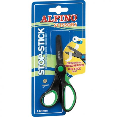 Foarfeca copii, 13cm, cu rubber grip, in blister, ALPINO Stop Stick