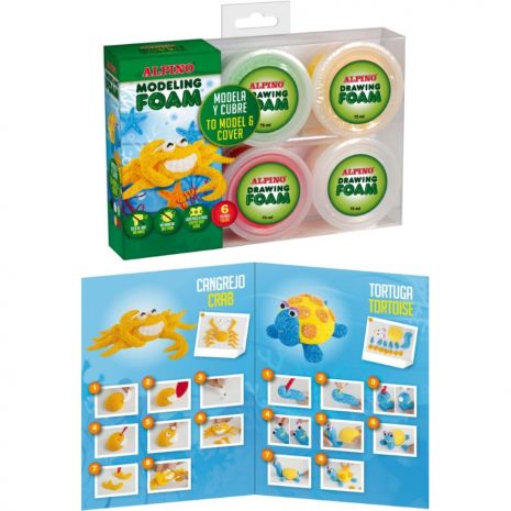 Kit 6 culori spuma magica Alpino