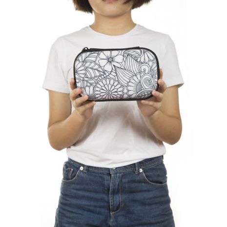 Penar cu fermoar, ZIP..IT Color In Storage box - Big Flowers - EAN 7290103195984
