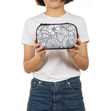 Penar cu fermoar, ZIP..IT Color In Storage box - Leaves - EAN 7290103195991