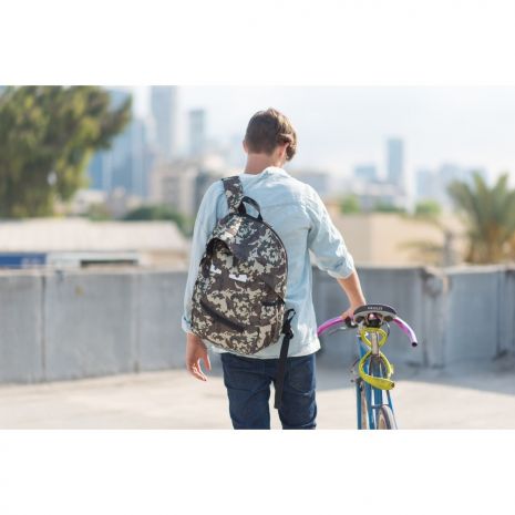 Rucsac ZIP..IT Grillz, cu buzunare laterale - camuflaj verde - EAN 7290106148789
