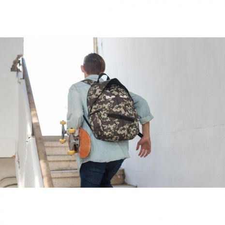 Rucsac ZIP..IT Grillz, cu buzunare laterale - camuflaj verde - EAN 7290106148789