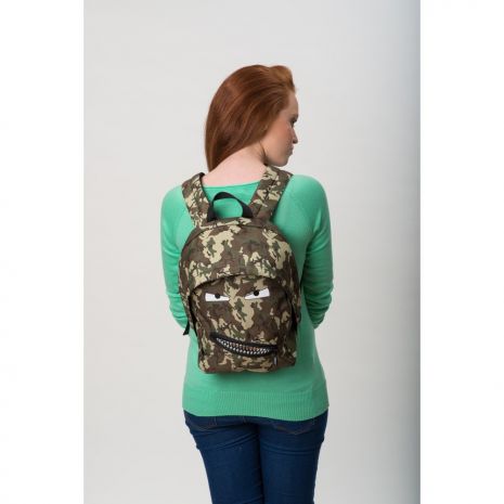 Rucsac ZIP..IT Grillz, cu buzunare laterale - camuflaj verde - EAN 7290106148789