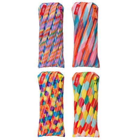 Clip-strip 8 buc. penare cu fermoar, ZIP..IT Colorz - 2 x 4 culori asortate - EAN 7290106143104