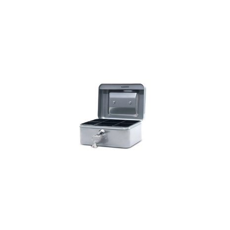 Caseta (cutie) metalica pentru bani, 152 x 125 x 80 mm, MAUL - neagra