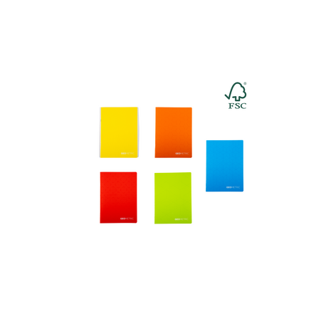 Caiet A5, 48 file, 80gsm, coperta carton 300gsm, design geometrics - dictando