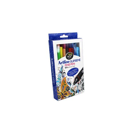 Liner ARTLINE Supreme, varf fetru 0.4mm, 10 culori/set