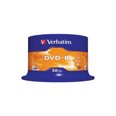 DVD-R , 4.7GB, 16X, 50 buc/bulk, VERBATIM Matt Silver