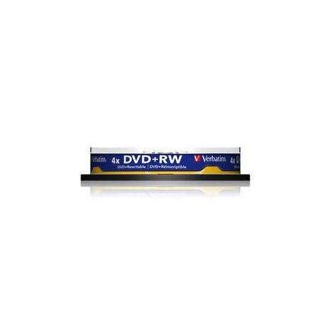 DVD+RW , 4.7GB, 4X, 10 buc/bulk, VERBATIM Matt Silver