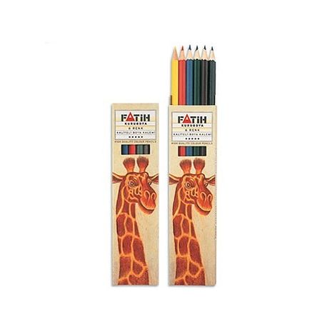Creioane colorate, 1/1, 6 culori/set, FATIH