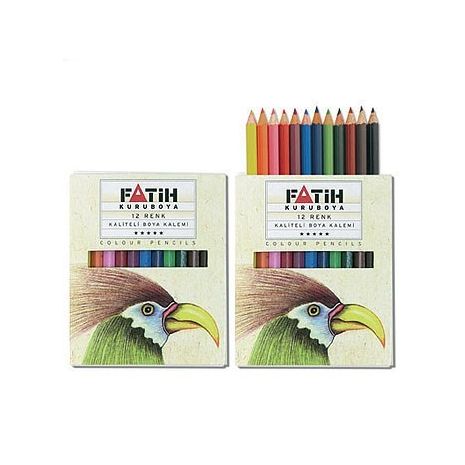 Creioane colorate, 1/2, 12 culori/set, FATIH