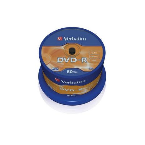 DVD-R , 4.7GB, 16X, 50 buc/bulk, VERBATIM Matt Silver