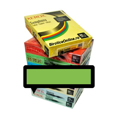 Hartie color, A4, 80 g/mp, 500 coli/top, XEROX Symphony