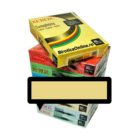 Hartie color, A4, 80 g/mp, 500 coli/top, XEROX Symphony