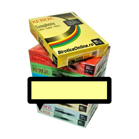 Hartie color, A4, 80 g/mp, 500 coli/top, XEROX Symphony