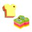 Notes autoadeziv masina,  70 x 70 mm, 400 file/set,5 culori neon HOPAX