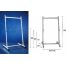 Stand metalic pentru table, 140cm lungime, 150cm inaltime, pe rotile, 3 pozitii fixe, SMIT