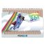 Creioane colorate, 1/1, lemn natur, 36 culori/set, PENSAN