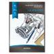 Hartie milimetrica A3, 50 file - 90g/mp, AURORA Raphael - fond albastru
