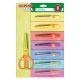 Foarfeca copii, 13cm + 8 modele de taiere, in blister, ALPINO Crea