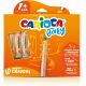 Creioane colorate, 3 in 1, 10 culori/cutie, CARIOCA Baby 1+