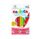 Creioane colorate, hexagonale, 12 culori/cutie, CARIOCA Maxi