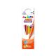 Creioane colorate fluorescente, triunghiulare, 6 culori/cutie, CARIOCA Maxi Neon