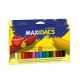 Creioane cerate soft, cutie carton, 15 culori/cutie, ALPINO MaxiDacs