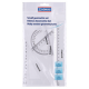 Set geometrie mic, contine: rigla 20cm, raportor, echer 10.5cm si echer 15cm, DONAU - transparent