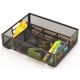 Suport metalic pentru accesorii de birou, 6 compartimente, Mesh