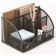 Suport metalic pentru accesorii de birou, 7 compartimente, Mesh