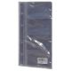 Rezerve din plastic pentru 8 carti de vizita pentru mape 2/A4 cu 4 inele, 10 file/set