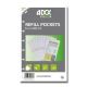 Rezerve folii A5, pentru 6 carti de vizita, 10 buc/set, AURORA Adoc