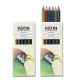 Creioane colorate, 1/2, 6 culori/set, FATIH