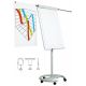 Flipchart magnetic cu brate extensibile si cu rotile, 70 x 105cm, SMIT Vario